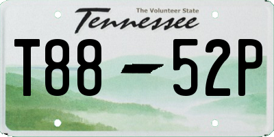 TN license plate T8852P