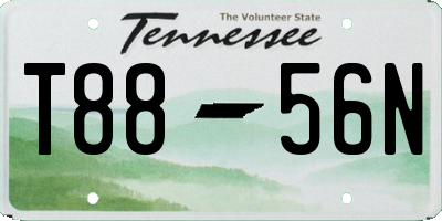 TN license plate T8856N