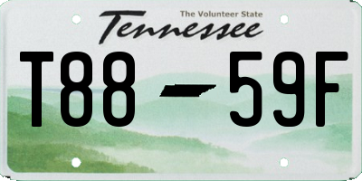 TN license plate T8859F