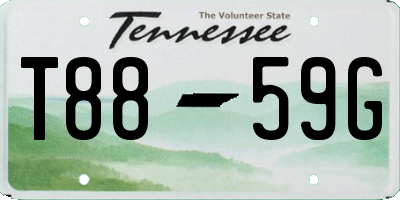 TN license plate T8859G