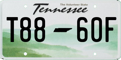TN license plate T8860F