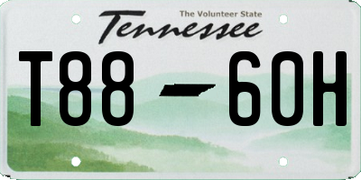 TN license plate T8860H