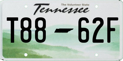 TN license plate T8862F