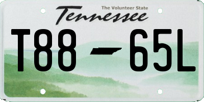 TN license plate T8865L