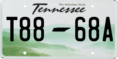 TN license plate T8868A