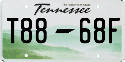 TN license plate T8868F