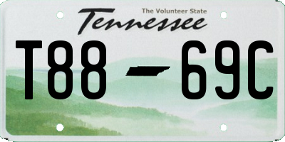 TN license plate T8869C