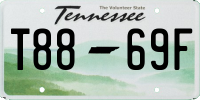 TN license plate T8869F