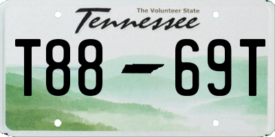 TN license plate T8869T