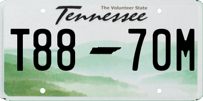 TN license plate T8870M
