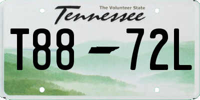 TN license plate T8872L
