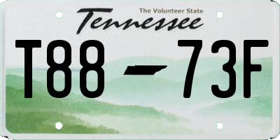 TN license plate T8873F