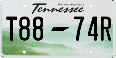 TN license plate T8874R