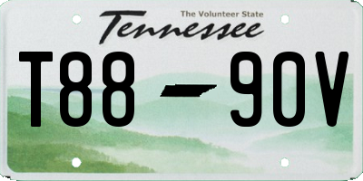 TN license plate T8890V