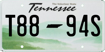 TN license plate T8894S