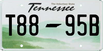 TN license plate T8895B