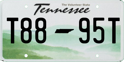 TN license plate T8895T
