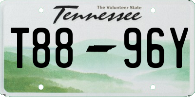 TN license plate T8896Y