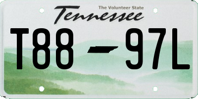 TN license plate T8897L