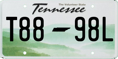 TN license plate T8898L