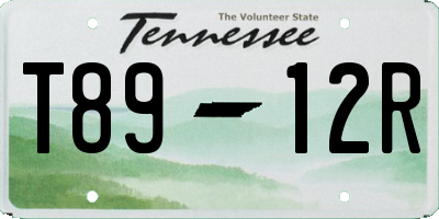 TN license plate T8912R