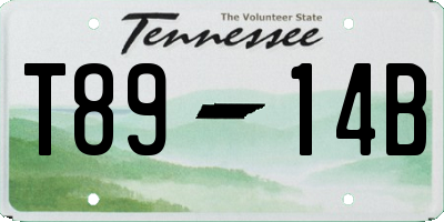 TN license plate T8914B
