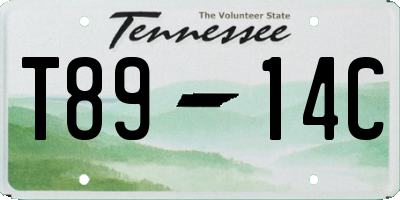 TN license plate T8914C