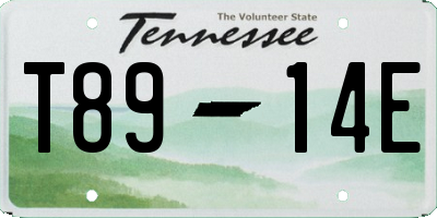 TN license plate T8914E