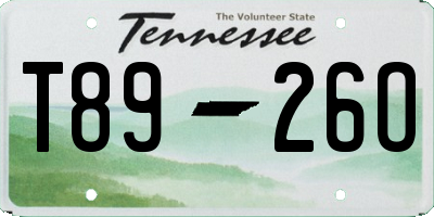 TN license plate T8926O