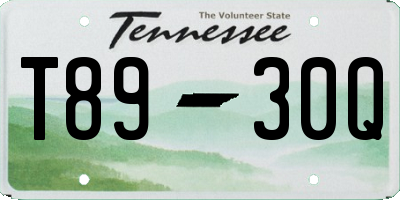 TN license plate T8930Q