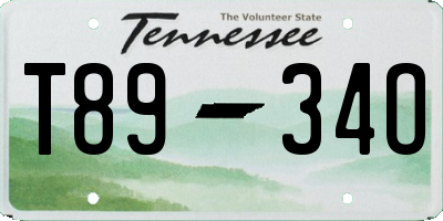 TN license plate T8934O