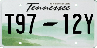 TN license plate T9712Y