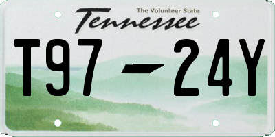TN license plate T9724Y