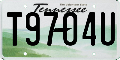 TN license plate T97O4U