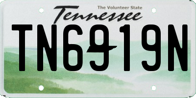 TN license plate TN6919N