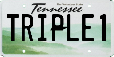 TN license plate TRIPLE1