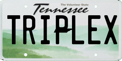 TN license plate TRIPLEX