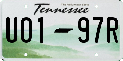 TN license plate U0197R