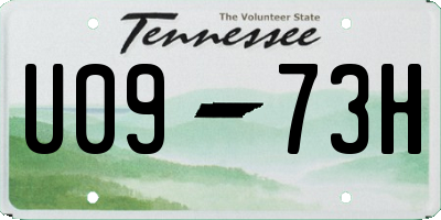 TN license plate U0973H