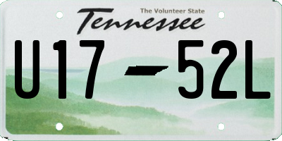 TN license plate U1752L