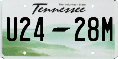 TN license plate U2428M