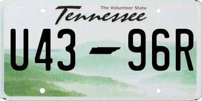 TN license plate U4396R