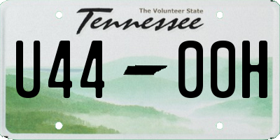 TN license plate U4400H