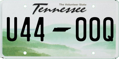 TN license plate U4400Q