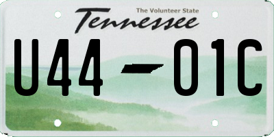 TN license plate U4401C