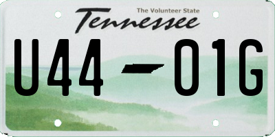 TN license plate U4401G