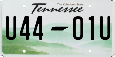 TN license plate U4401U