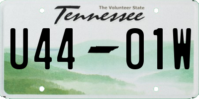TN license plate U4401W