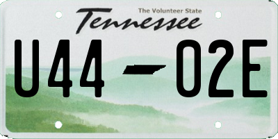 TN license plate U4402E