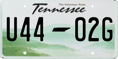 TN license plate U4402G